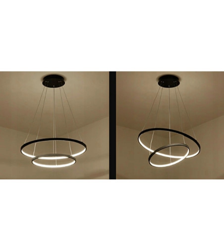 Nowoczesna lampa wisząca LED ring Silva I okrągła 20/40cm | Ring 2x