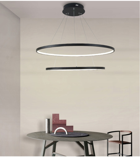 Nowoczesna lampa wisząca LED ring Silva I okrągła 20/40cm | Ring 2x