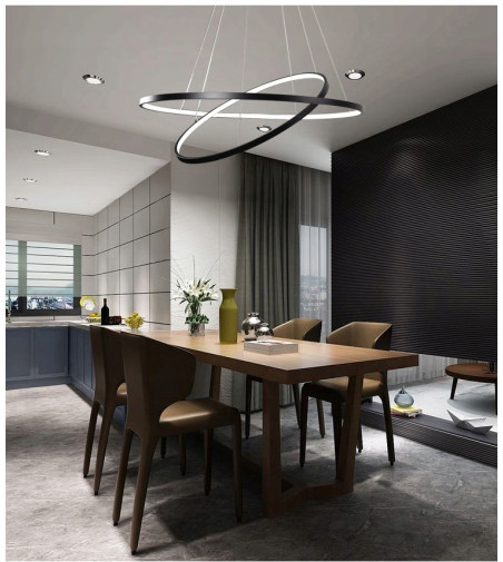 Nowoczesna lampa wisząca LED ring Silva I okrągła 20/40cm | Ring 2x