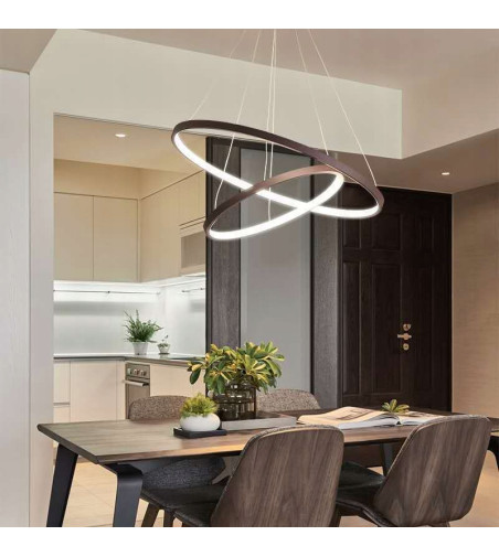 Nowoczesna lampa wisząca LED ring Silva I okrągła 20/40cm | Ring 2x