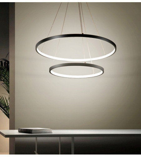 Nowoczesna lampa wisząca LED ring Silva I okrągła 20/40cm | Ring 2x