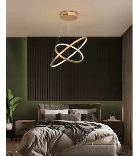 Żyrandol LED Lampa wisząca Silva II okręgi 40/60cm Barwa neutralna