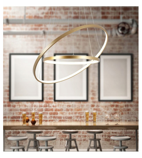 Żyrandol LED Lampa wisząca Silva II okręgi 40/60cm Barwa neutralna