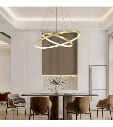 Żyrandol LED Lampa wisząca Silva II okręgi 40/60cm Barwa neutralna