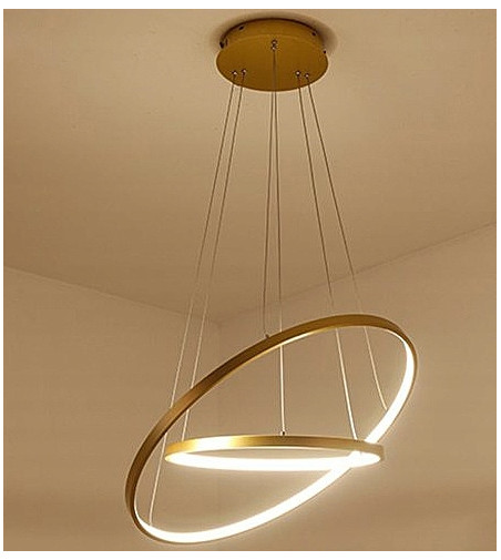 Żyrandol LED Lampa wisząca Silva II okręgi 40/60cm Barwa neutralna