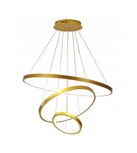 Czarna lampa wisząca LED ring Silva III okrągła 20/40/60cm