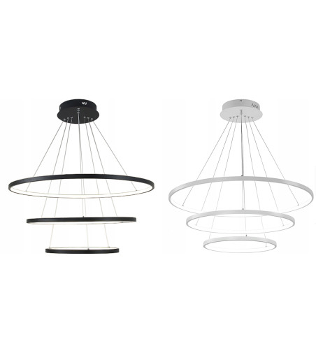 SILVA IV Uniwersalna Lampa Wisząca Ring Okrąg Żyrandol 40/60/80 do Salonu