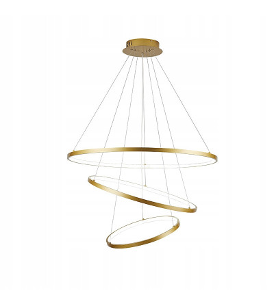 Silva V lampa wisząca żyrandol SILVA ring 60/80/100cm okrąg modern LED złoty