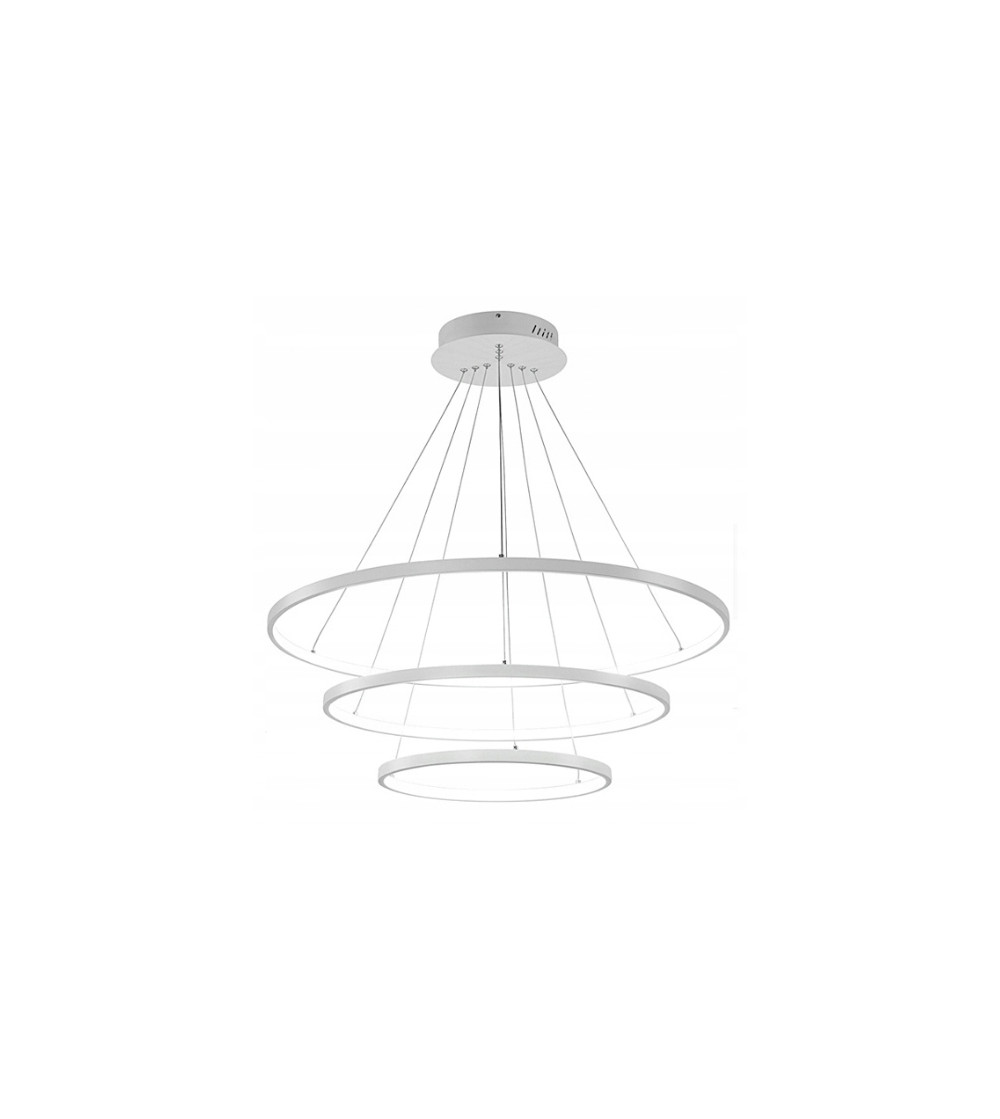 Silva V lampa wisząca żyrandol SILVA ring 60/80/100cm biały modern LED