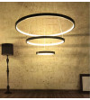 Lampa wisząca nowoczesna SILVA ring 60/80/100cm modern LED na linkach ECO