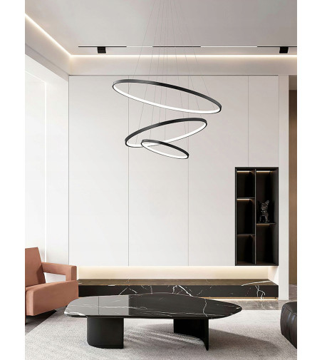 Lampa wisząca LED ring Silva IV okrągła 40/60/80cm + Pilot