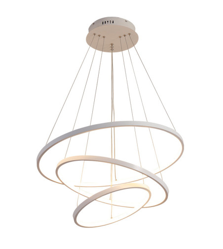 Silva V lampa wisząca żyrandol SILVA ring 60/80/100cm biały modern LED