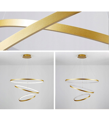 Lampa wisząca LED ring Silva IV okrągła 40/60/80cm + Pilot