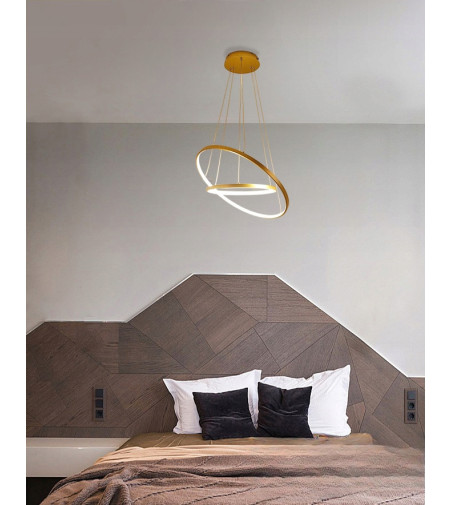 Nowoczesna lampa wisząca LED ring Silva I okrągła 20/40cm