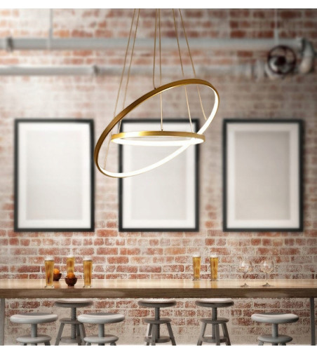 Nowoczesna lampa wisząca LED ring Silva I okrągła 20/40cm