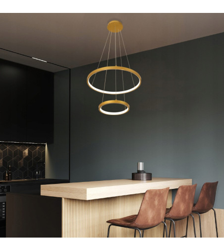 Nowoczesna lampa wisząca LED ring Silva I okrągła 20/40cm