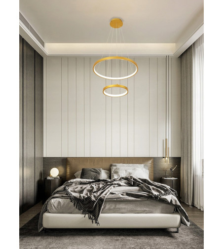 Nowoczesna lampa wisząca LED ring Silva I okrągła 20/40cm
