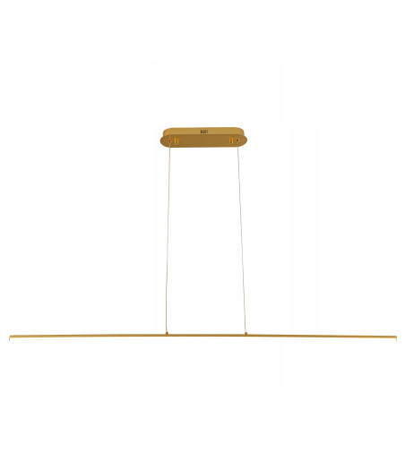 Monako 100 subtelna złota lampa wisząca nad stół 100cm 17W  | LED