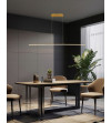 Monako 150 minimalistyczna złota lampa wisząca nad stół 150cm 28W  | LED