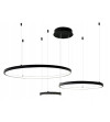 Silva EX III 60 czarny żyrandol lampa na linkach WOBAKO LED okręgi ring 20/40/60cm