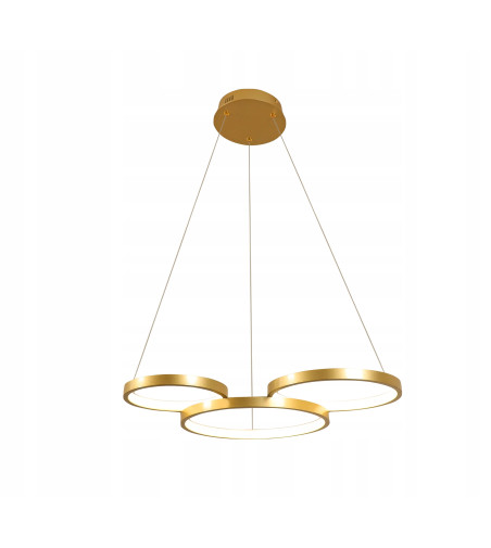 Oslo III - Nowoczesna minimalistyczna lampa wisząca ring 48cm