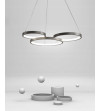 Nowoczesna minimalistyczna lampa wisząca ring 48cm potrójny okrąg