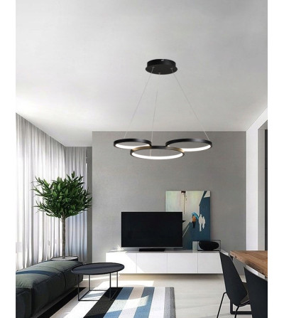 Lampa wisząca OSLO żyrandol LED ring okrąg 46W