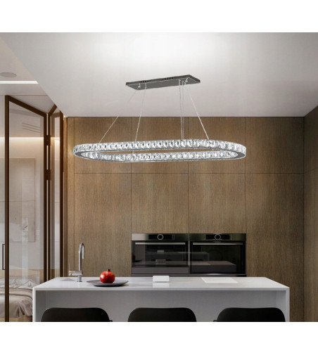 Wisząca lampa Wobako PETRA: Elegancja w Krystalicznym Świetle Glamour