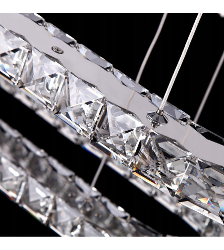 Wisząca lampa Wobako PETRA: Elegancja w Krystalicznym Świetle Glamour