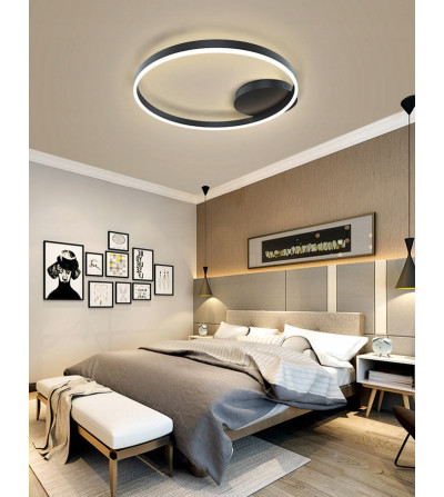 Lampa sufitowa SILVA FLAT nowoczesna okrągły LED Modern Plafon 54cm WOBAKO