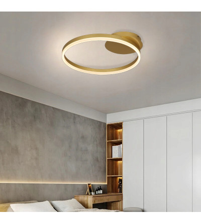 Lampa sufitowa SILVA FLAT nowoczesna okrągły LED Modern Plafon 54cm WOBAKO