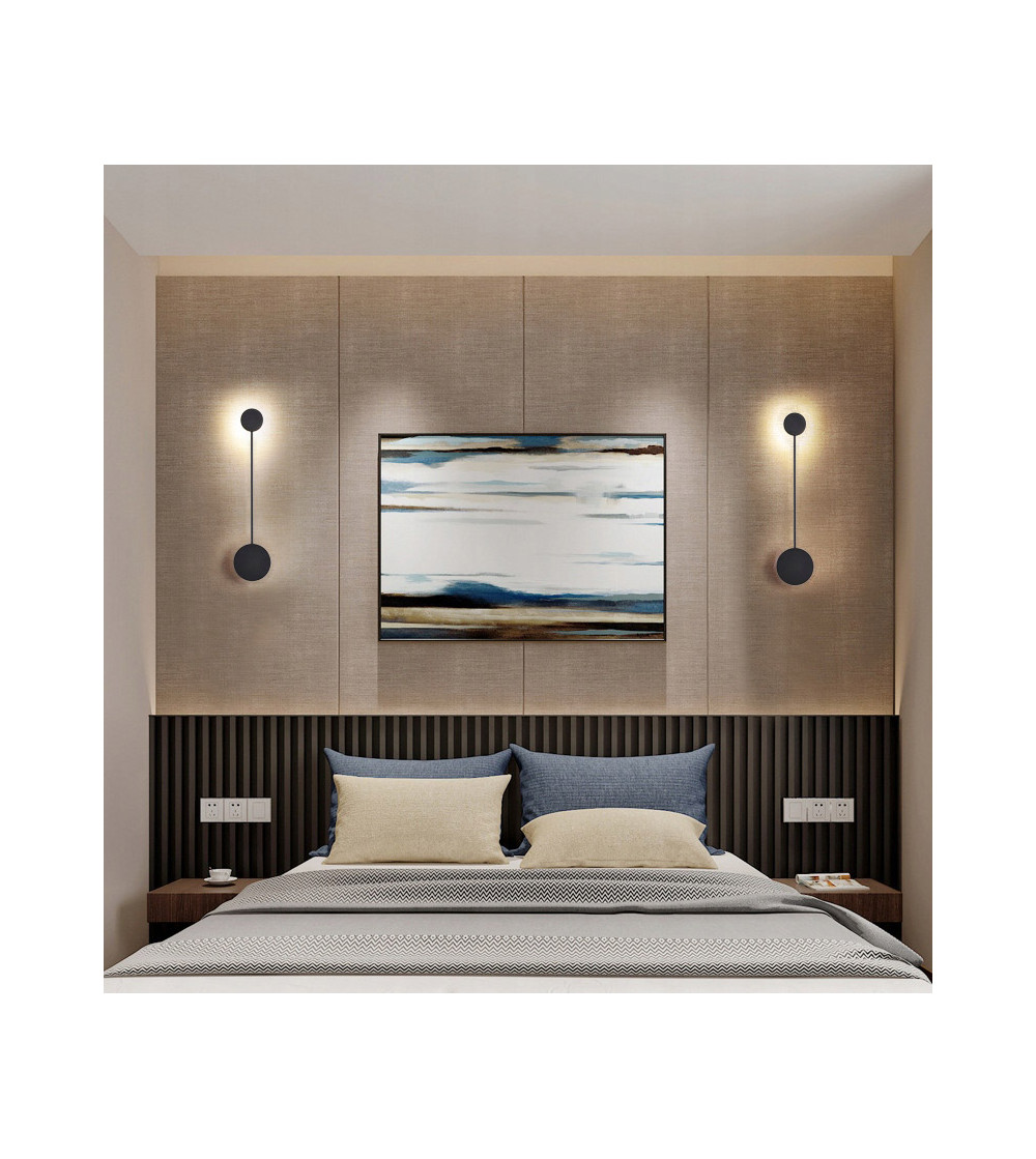 Panama I Kinkiet z metalową maskownicą i smukłym ramieniem 60cm