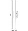 Lampa LED MONAKO FLAT 120 – nowoczesne oświetlenie do stylowych wnętrz