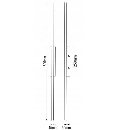Nowoczesna lampa LED MONAKO FLAT 80 – idealna do podłużnych przestrzeni