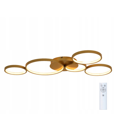 Noemi Flat 99cm |LED- Kolista lampa sufitowa z pilotem | WOBAKO