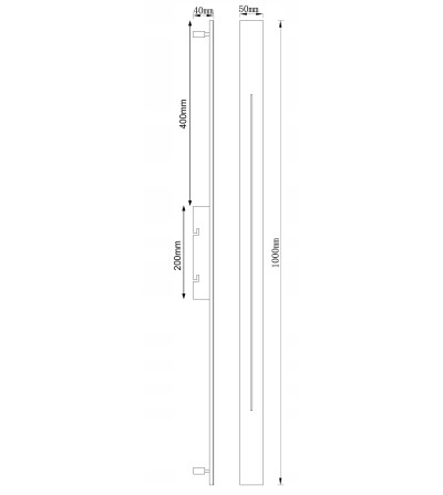 Kinkiet Wobako LINE GAP 100cm - Nowoczesny, Minimalistyczny Design | Liniowe 100-150cm