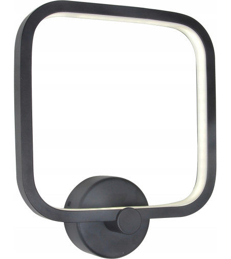 FABIO - Kwadratowy kinkiet LED 20cm  w futurystycznym wykonaniu