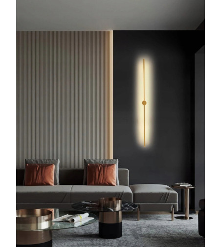 LIZBONA II DOT II gat. nowoczesna złota lampa długa ścienna kinkiet LED 90cm