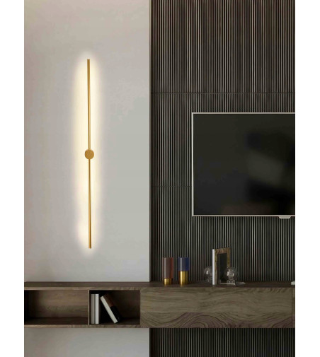 LIZBONA II DOT II gat. nowoczesna złota lampa długa ścienna kinkiet LED 90cm