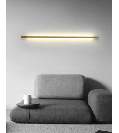 Lampa ścienna LED NIKO 120 cm złoty, minimalistyczny kinkiet do wnętrz