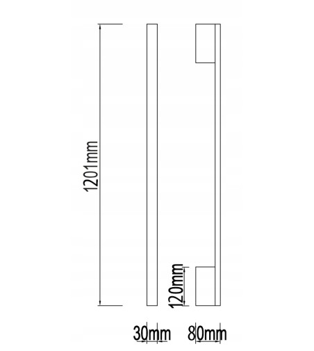Lampa ścienna LED NIKO 120 cm złoty, minimalistyczny kinkiet do wnętrz