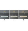 Lampa wisząca LED nad stół kryształowa pilot 90cm żyrandol Led PETRA WOBAKO