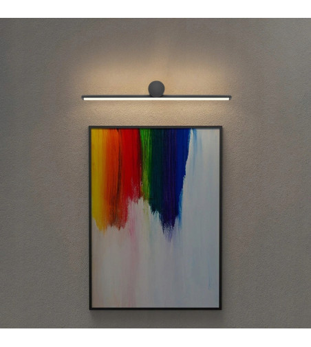 Lampa ścienna OKI LED czarna – 42 cm nad obraz lub lustro