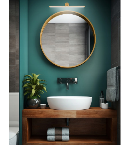 🏷️OKI LED 42 cm – lampa ścienna nad lustro w kolorze złota