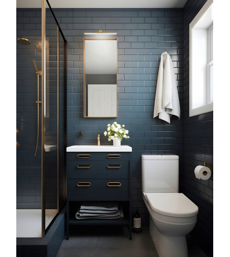 🏷️OKI LED 42 cm – lampa ścienna nad lustro w kolorze złota