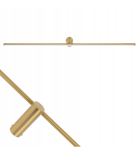 🏷️Złota lampa ścienna LED OKI 82 cm – nad obraz i lustro | Wobako🏷️