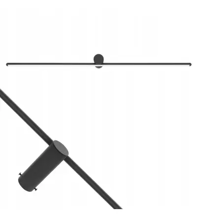 🏷️Czarna lampa ścienna LED OKI 82 cm – nad obraz i lustro🏷️