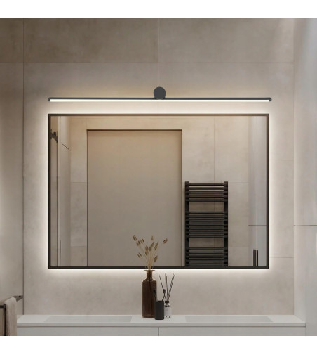 🏷️Czarna lampa ścienna LED OKI 82 cm – nad obraz i lustro🏷️