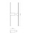 🏷️Lampa ścienna OKI LED 82 cm – czarny design do wnętrz🏷️