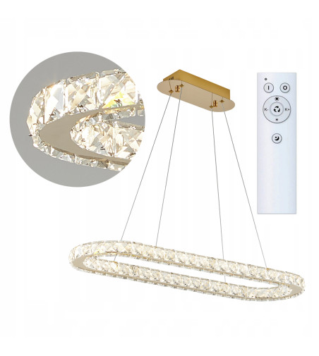 🏷️PETRA 90 – kryształowy żyrandol LED do jadalni🏷️